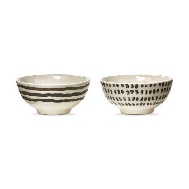 Dot & Line Dip Bowls