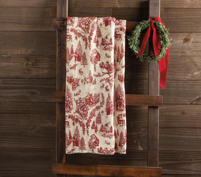 Red Toile Blanket