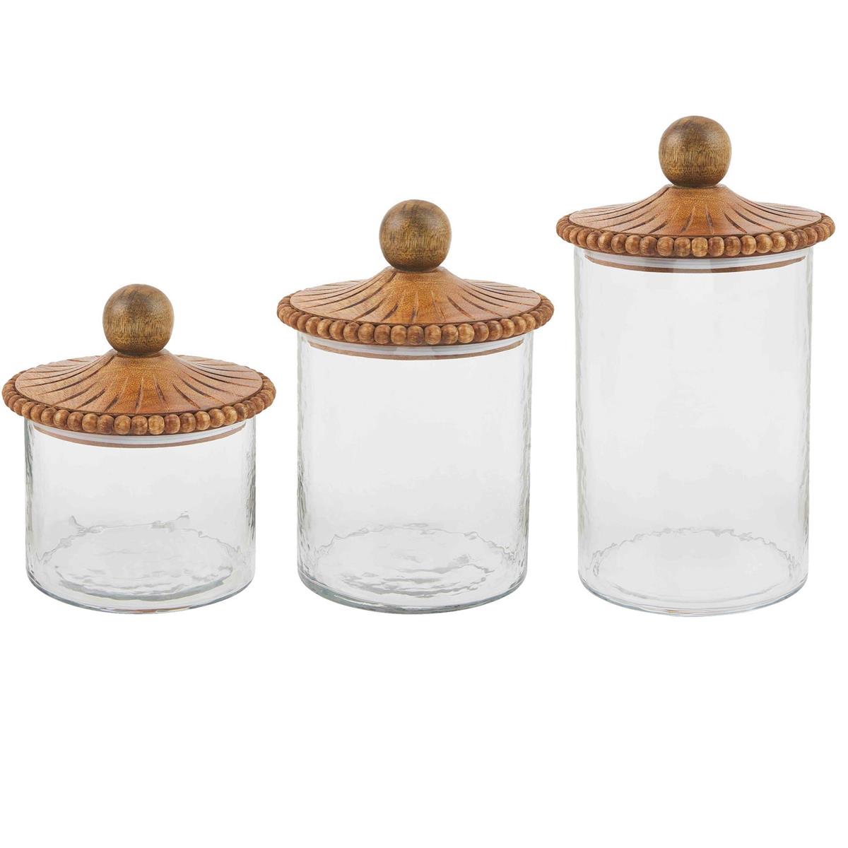 Beaded Glass Canister Set