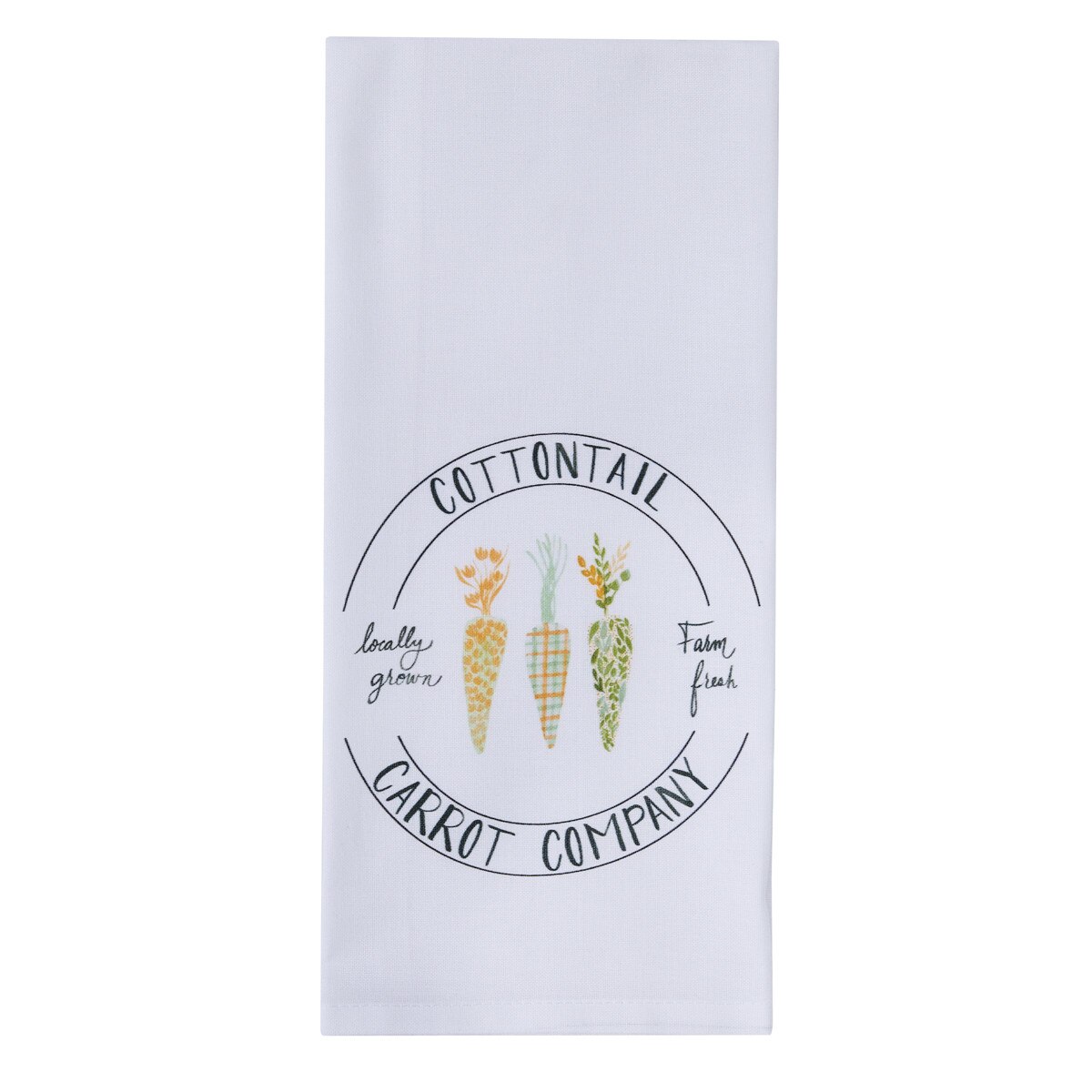 Cotton Tail w/ Carrots Dishtowel