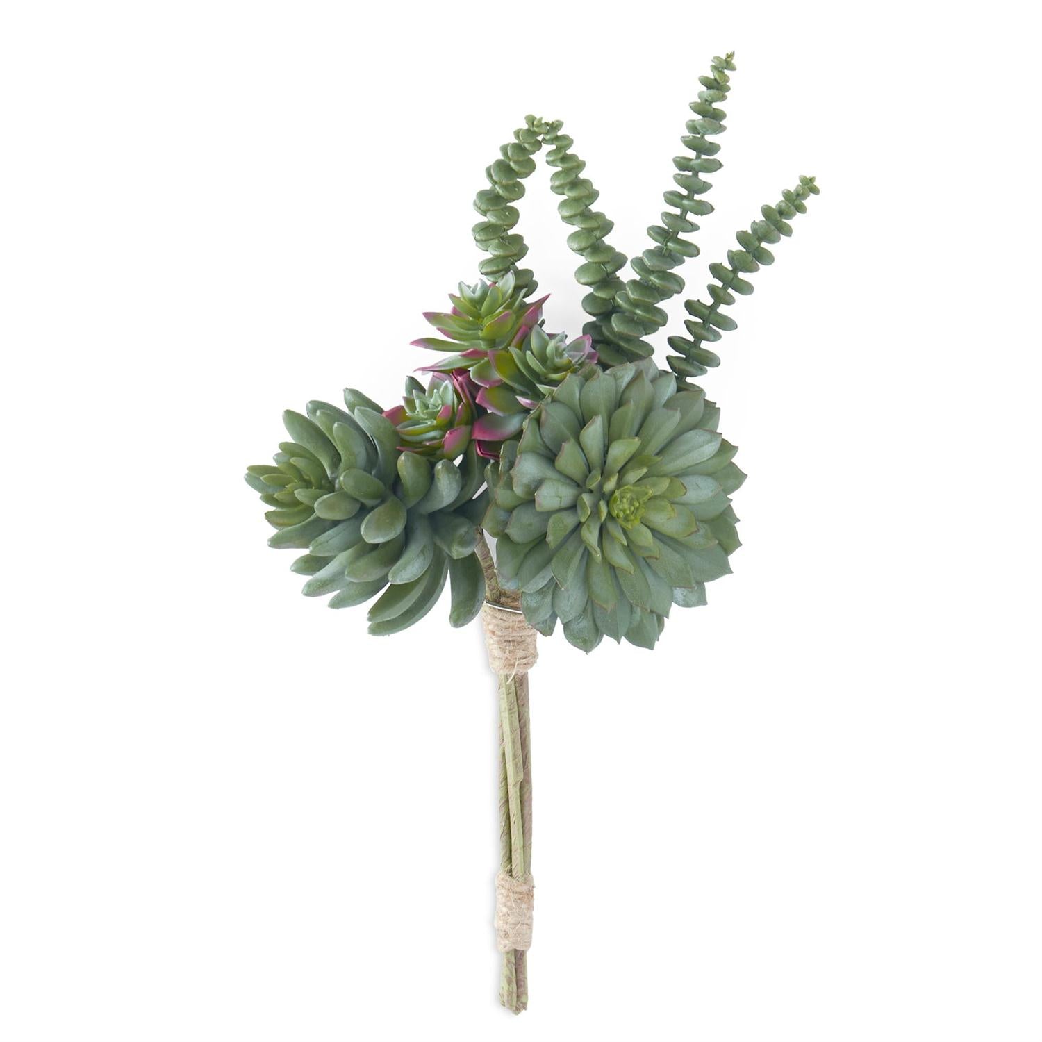succulent picks Green w/Burgundy Assorted Succulent Pick – Finishing Touch LLC