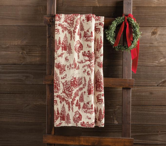 Red Toile Blanket
