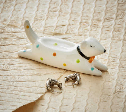 Splooting Dog Ring Holder