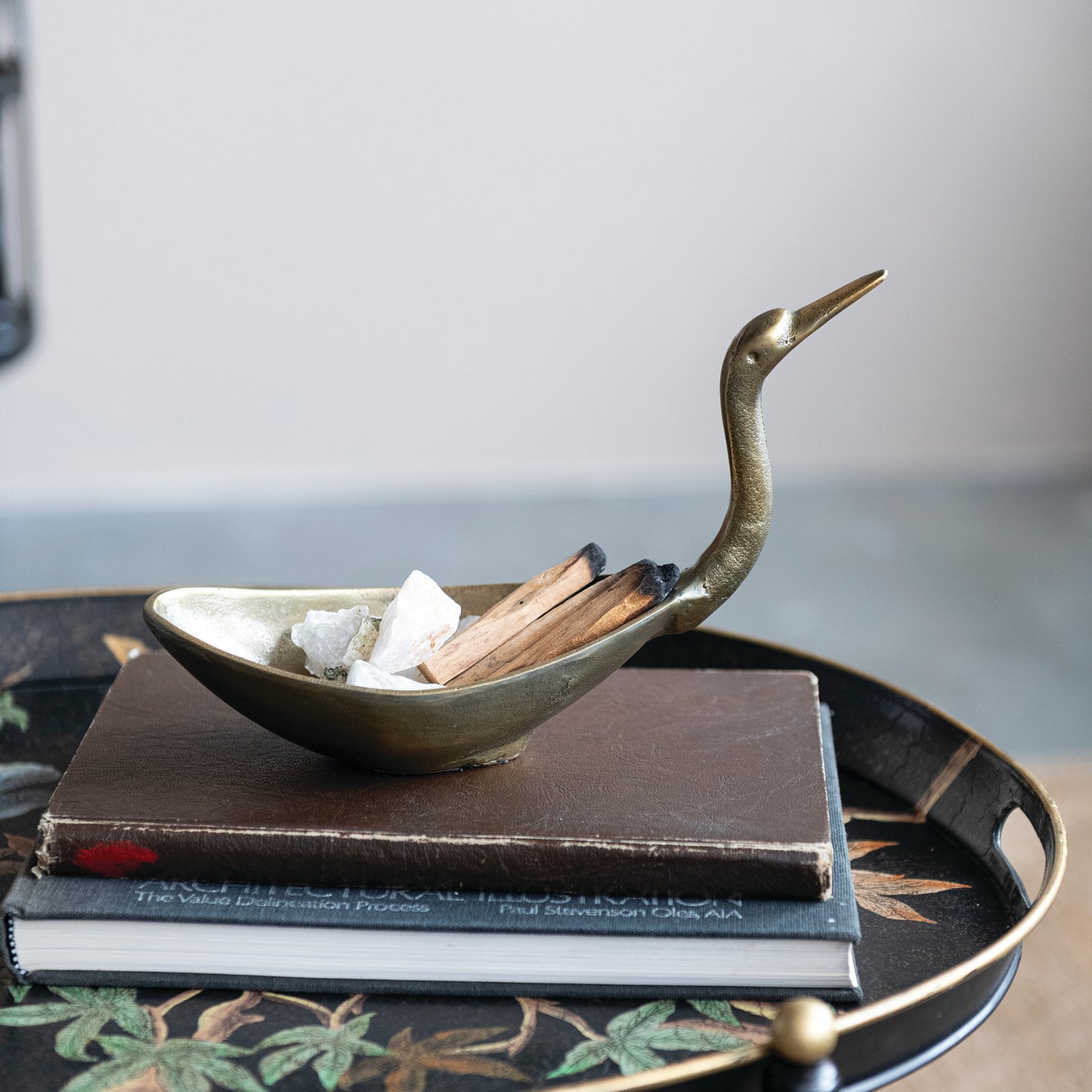 Antique Brass Finish Bird Shaped Bowl