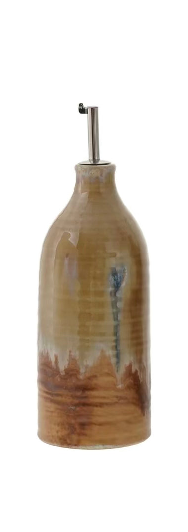26 oz Stoneware Oil Cruet, 3 colors